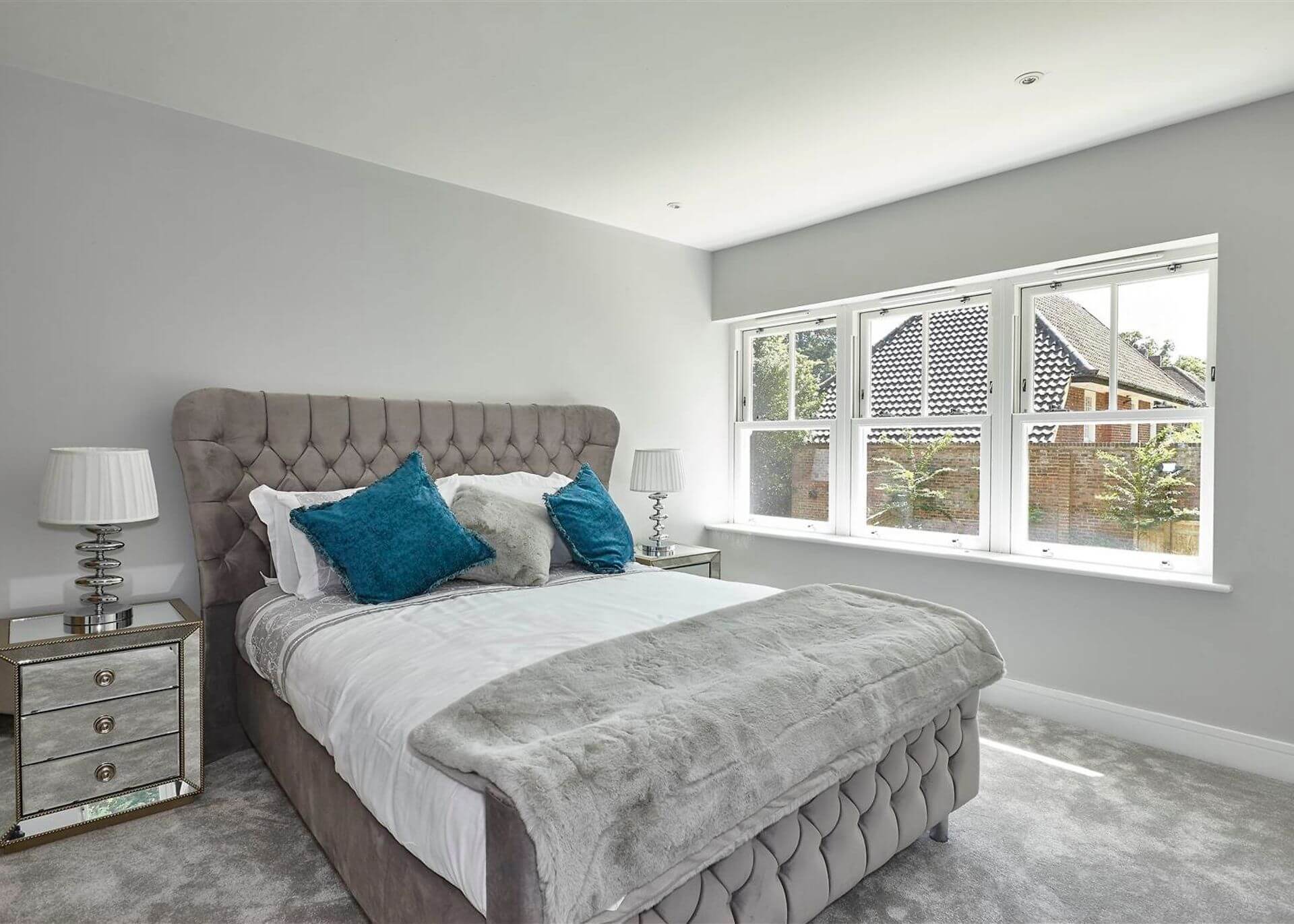 Bedroom with Sliding Sash Windows